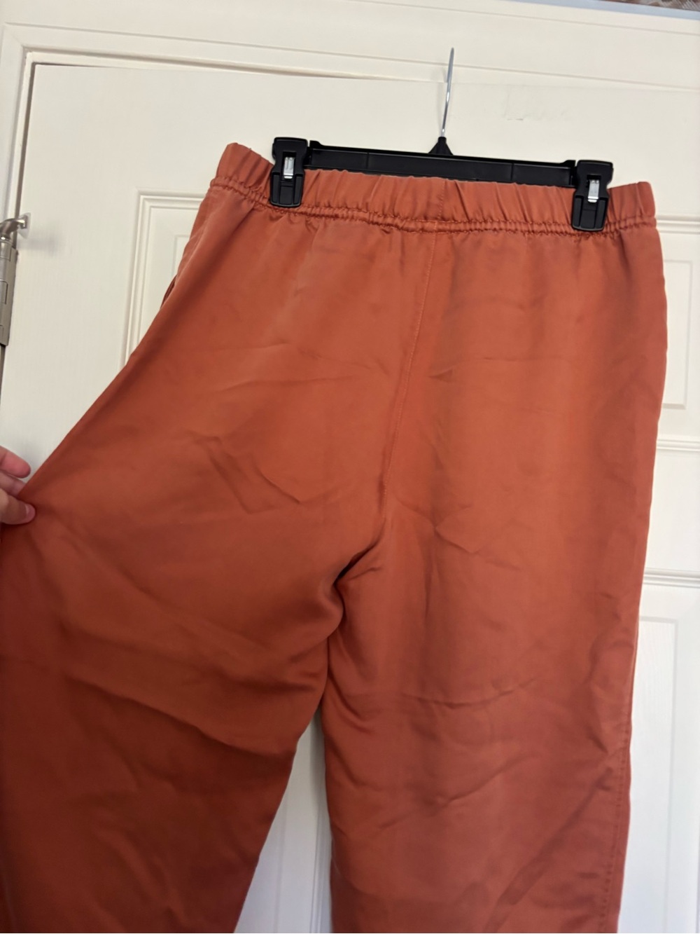 Burnt Orange Relaxed Drawstring Pants - Picture 4 of 5